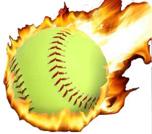 softball on fire